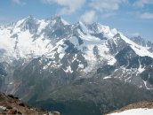 Hohsaas  Blick auf die Mischabelgruppe